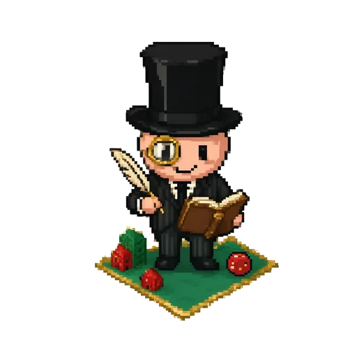Taxman with his open ledger and quill